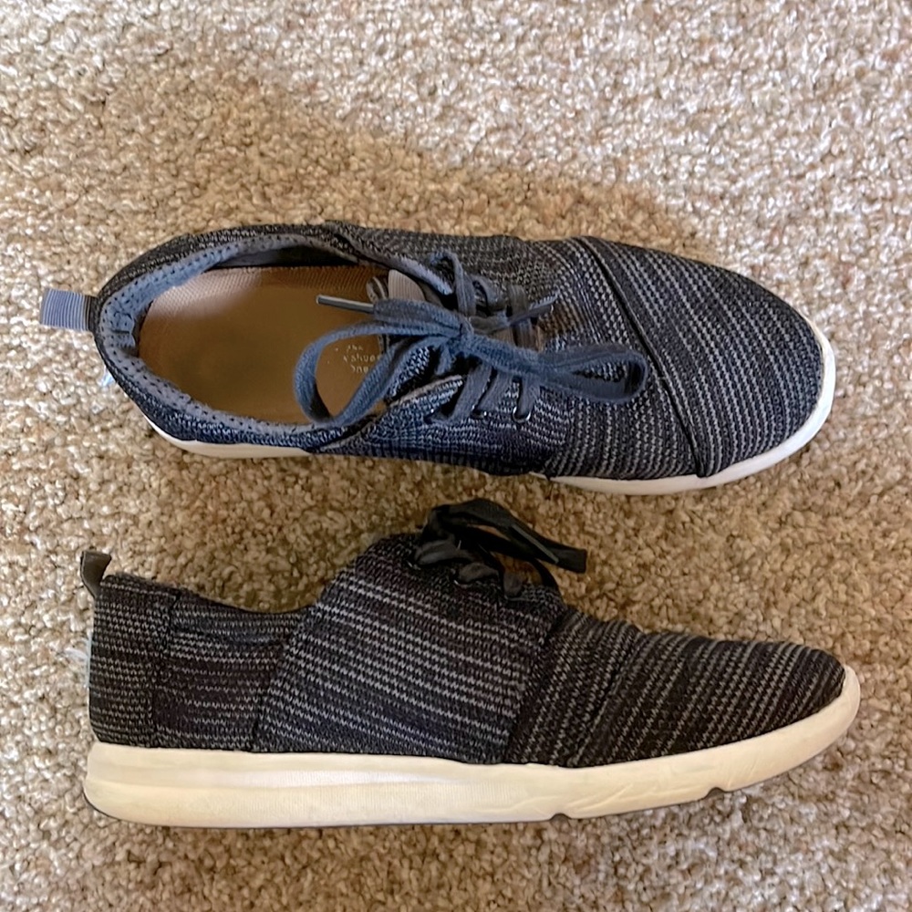 toms del ray black sneaker - womens size 8